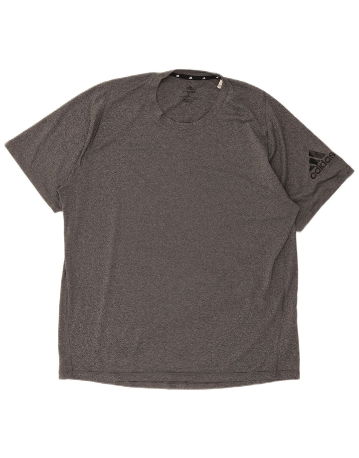 ADIDAS Aeroready T-shirt top til mænd, stor grå polyester