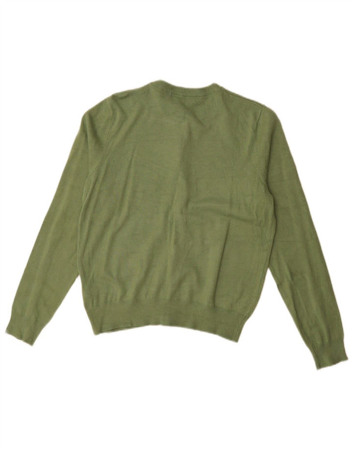 Marks & Spencer Dame Cardigan Sweater UK 12 Medium Green Viscose