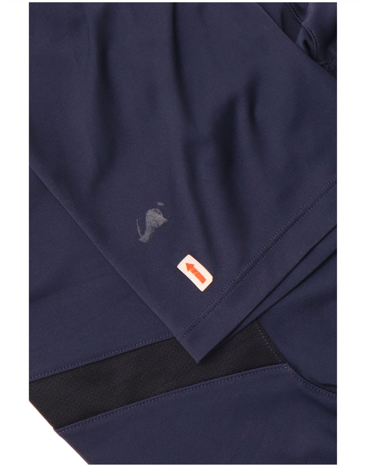 Nike Herre Dri Fit T-shirt Top Stor marineblå polyester