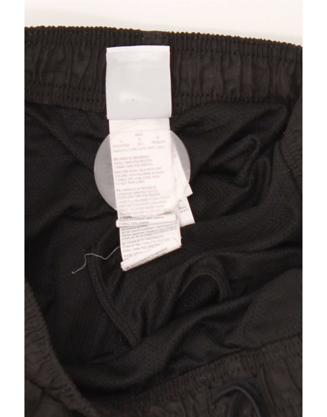 Nike sportsshorts til mænd, store sorte polyester