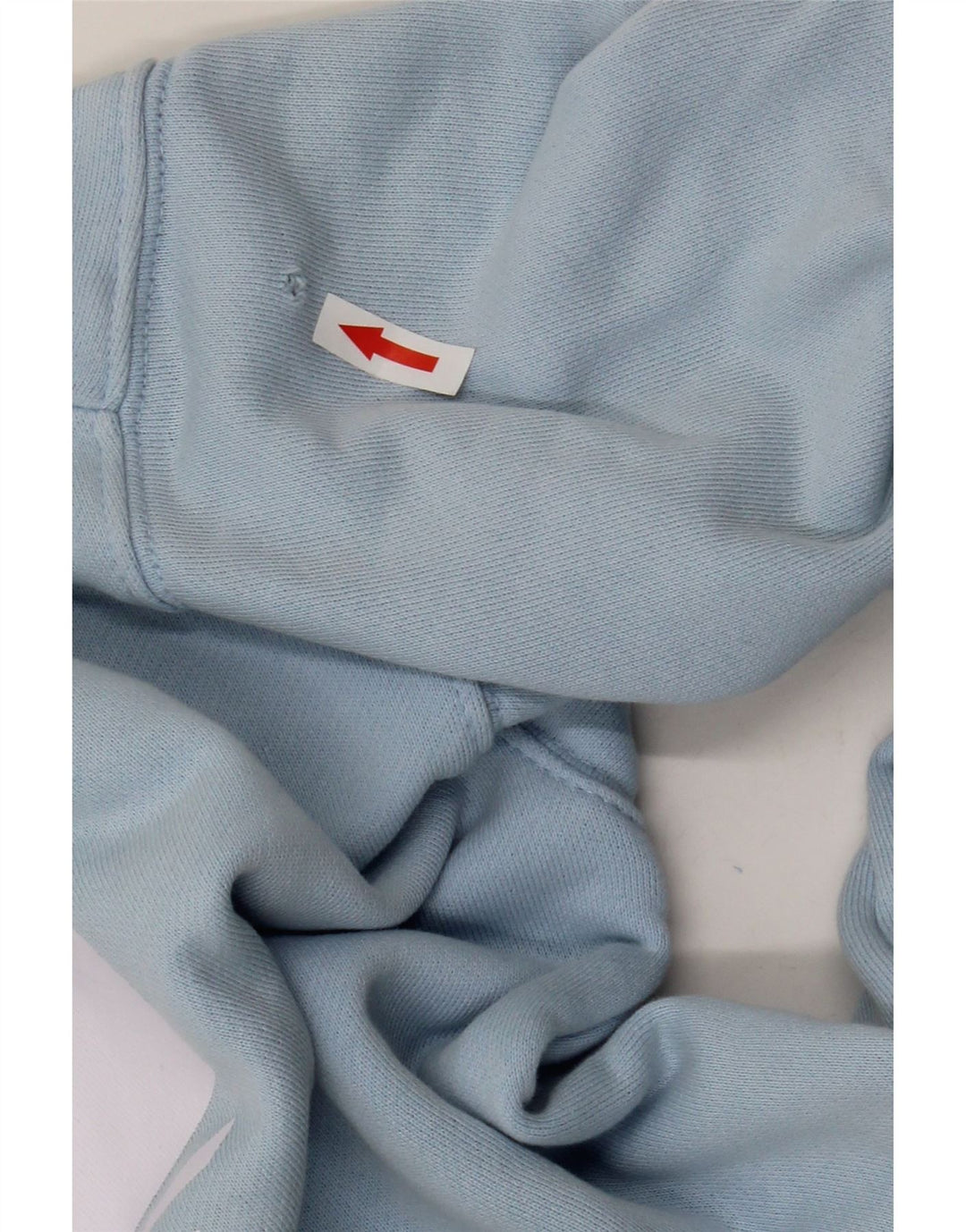 Adidas Dame Grafisk Oversized Sweatshirt Jumper UK 8 Lille Blå Bomuld