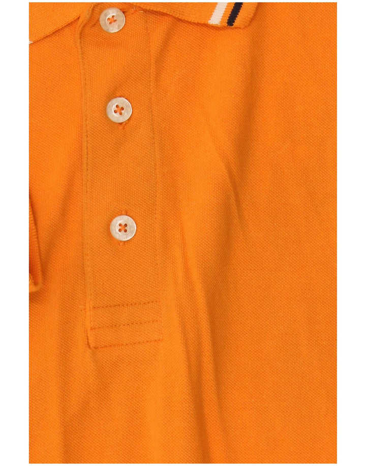 KAPPA Mens Polo Shirt Large Orange Cotton