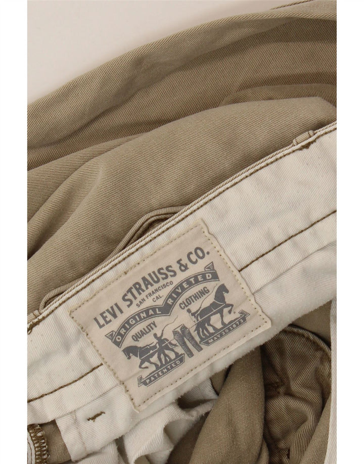 Levi's Mens Straight Chino Trousers W36 L32 Beige