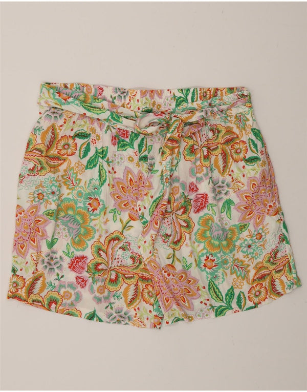 Fat Face Dame Casual Shorts UK 16 Large W34 Multicolored Floral
