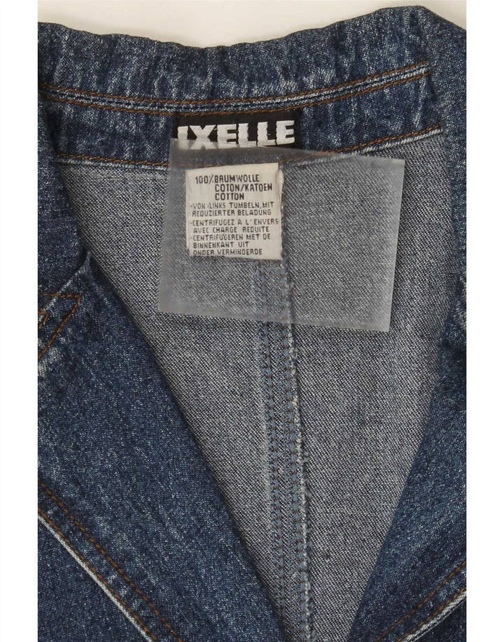 Vintage Dame Denim Coat UK 18 XL Blå Bomuld