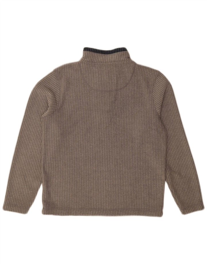 Weird Fish Herre lynlås hals Fleece Jumper Medium Grå Polyester