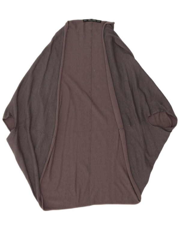 Zara Womens Open Cardigan Sweater UK 14 Medium Grey