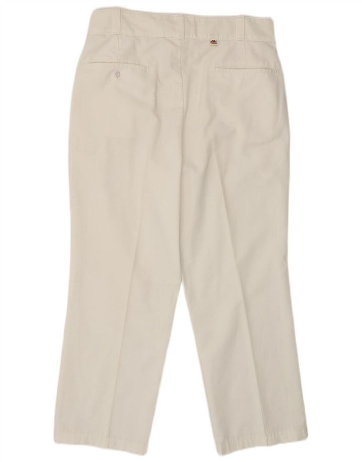 Dickies Lige Chinobukser til mænd W34 L28 Hvid polyester