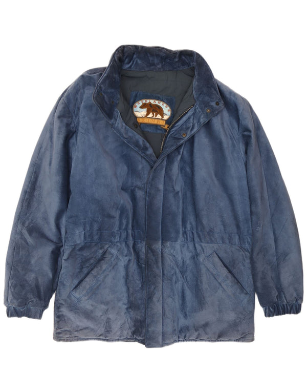 Vintage herre ruskindsjakke IT 50 Large Blue Modal