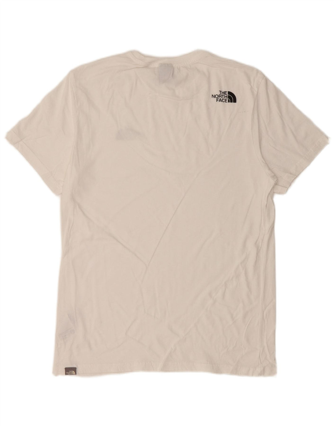 THE NORTH FACE Mens Graphic T-Shirt Top Medium White Cotton