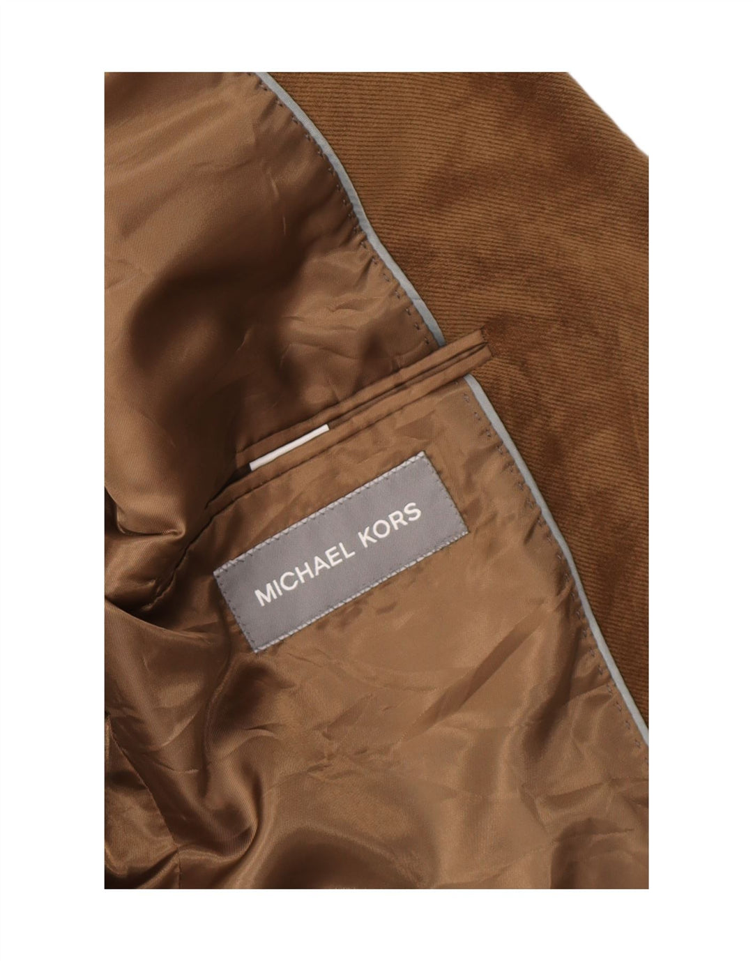 Michael Kors Herre 2-knaps blazerjakke UK 40 Stor brun polyester
