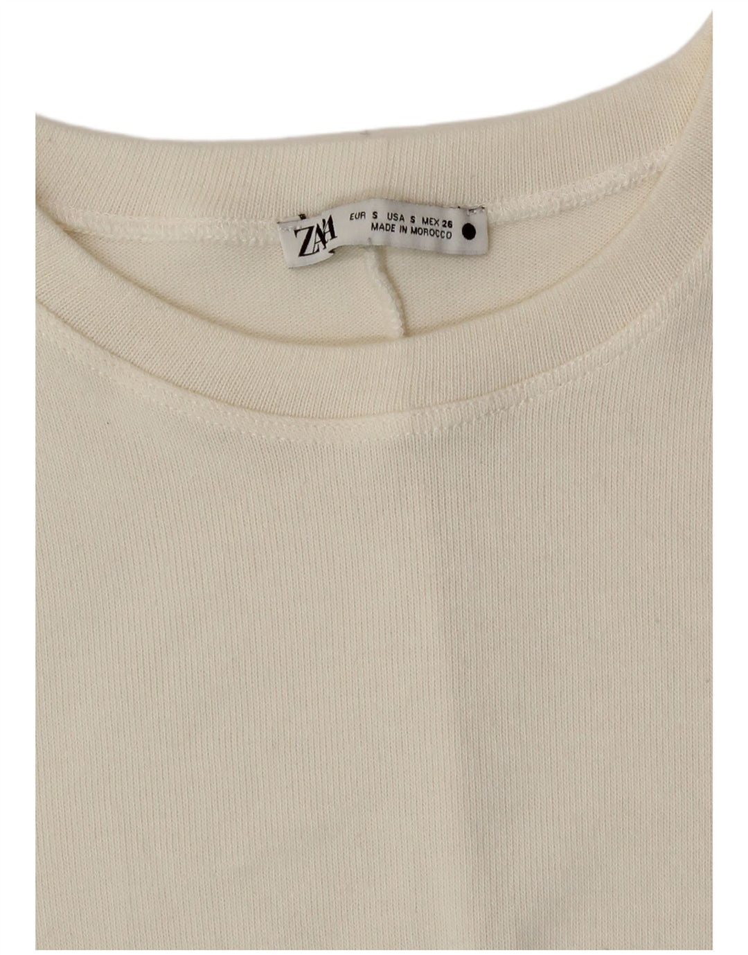Zara Dame Maxi Jumper Kjole UK 10 Small White