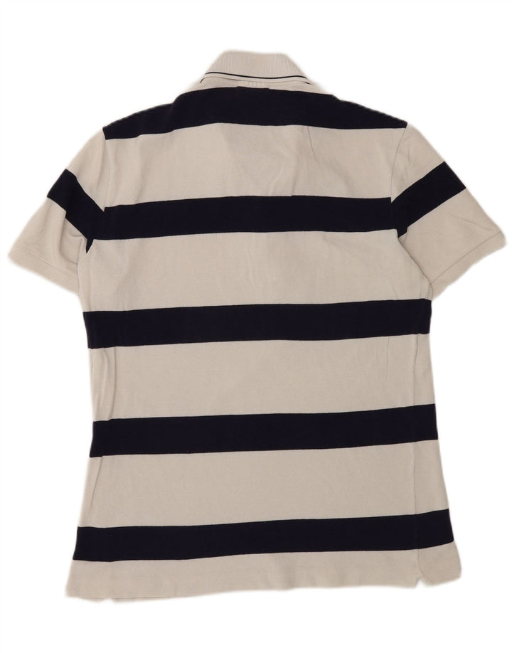 Lacoste herre polo skjorte str. 3 Lille hvid stribet