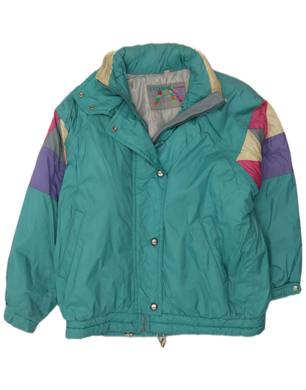 Colmar Dame Relaxed Fit Skijakke IT 48 XL Grøn Colourblock Sports