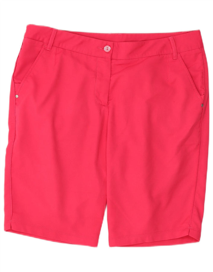 Puma Chino Shorts til kvinder UK 14 Large W34 Pink Polyester