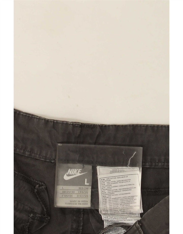 Nike Herre Cargo Shorts Large W36 Grå Bomuld