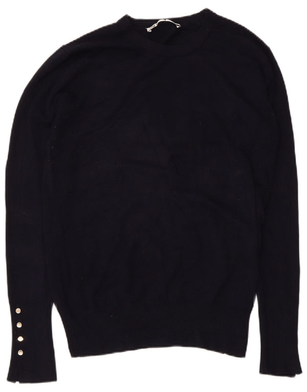 Zara dame sweater med rund hals DK 18 XL marineblå
