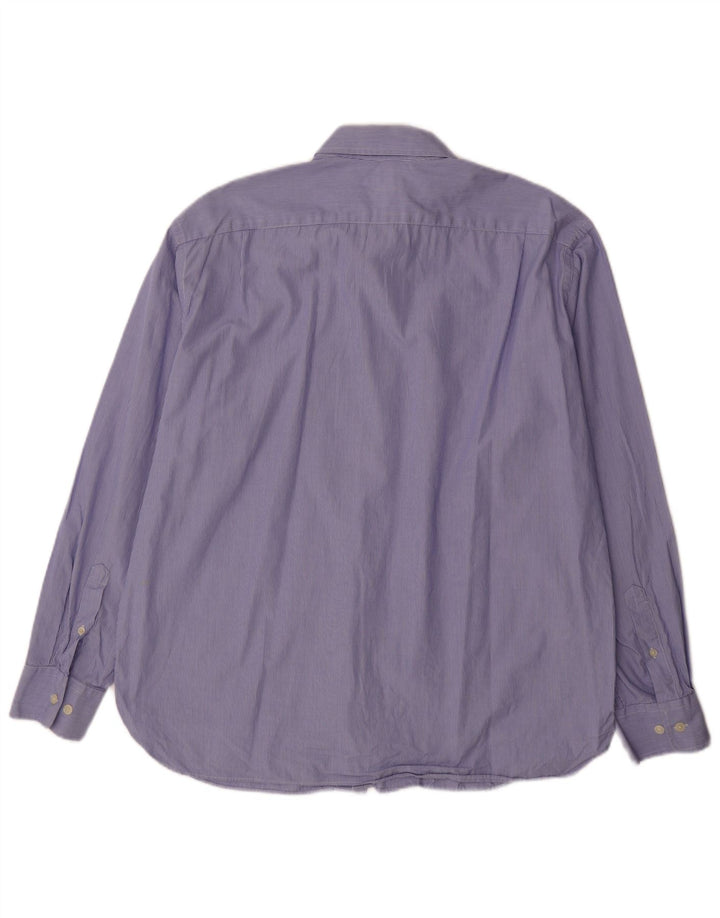 J. CREW Herreskjorte str. 16 1/2 Large Blue Pinstripe Cotton