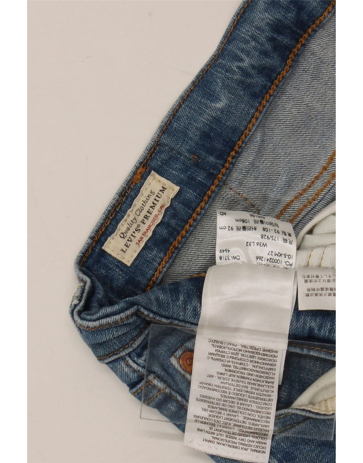 Levi's Herre 511 Slim Jeans W36 L32 Blå Bomuld