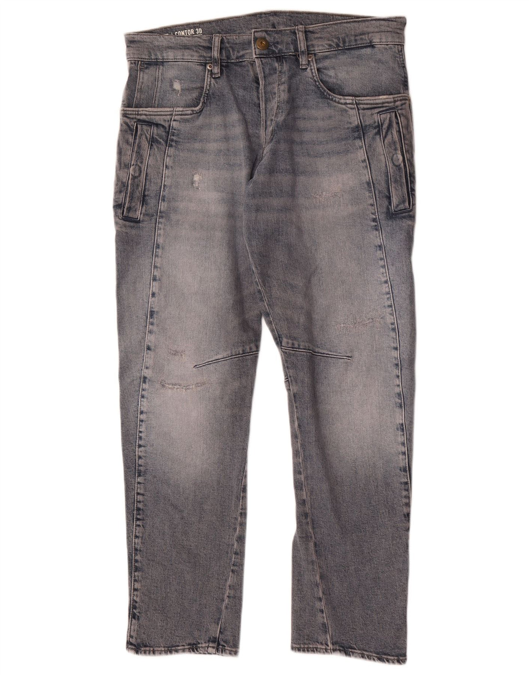 G-Star Straight Jeans til mænd W31 L30 Blå Bomuld
