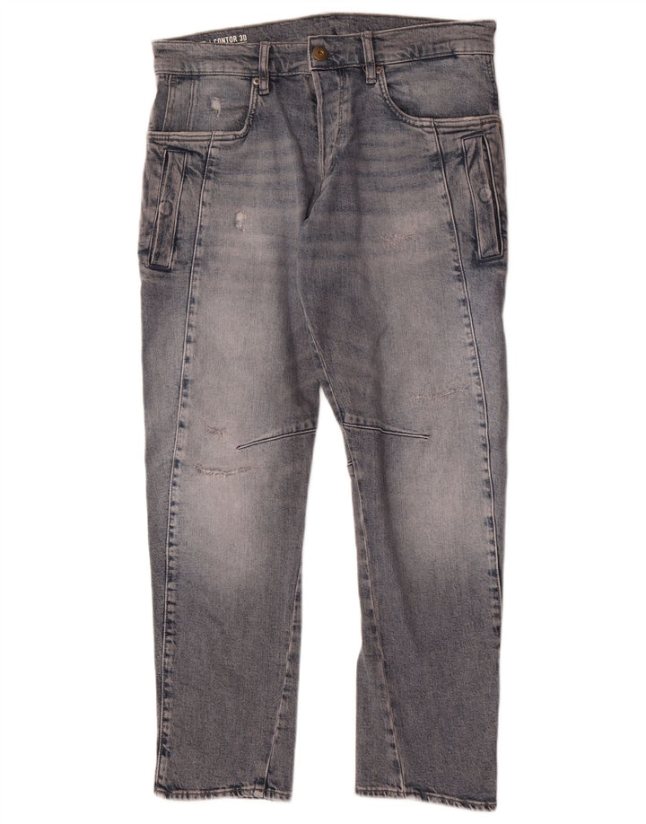 G-Star Straight Jeans til mænd W31 L30 Blå Bomuld