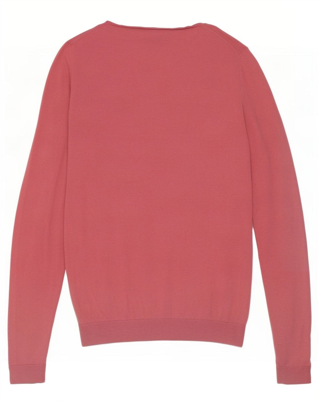 Massimo Dutti Dame V-hals sweater UK 12 Medium Pink Silke