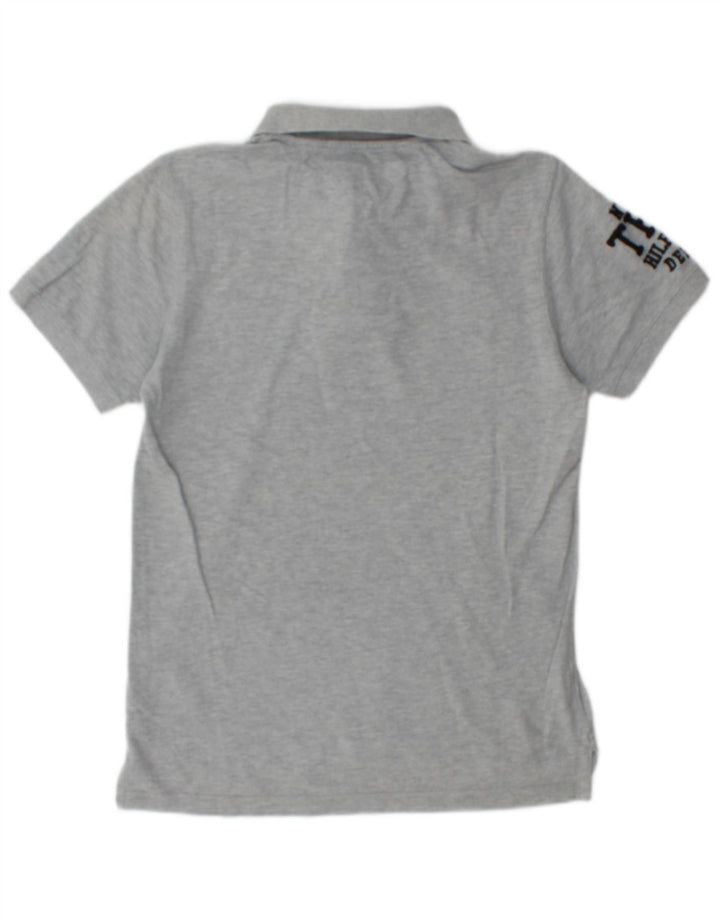 Tommy Hilfiger Herre grafisk poloshirt Medium Grey Flecked Bomuld