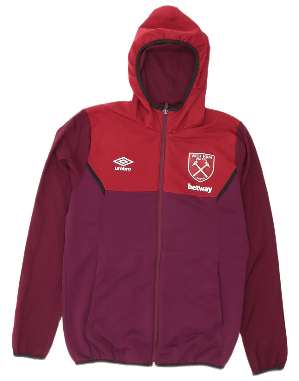 Umbro Herre West Ham United F.C Hættetrøje med lynlås Medium Burgundy Sports