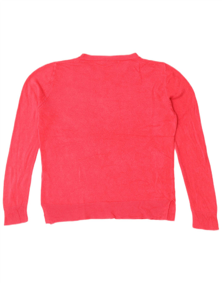 Marks & Spencer Dame sweater med rund hals DK 14 Medium Pink Akryl