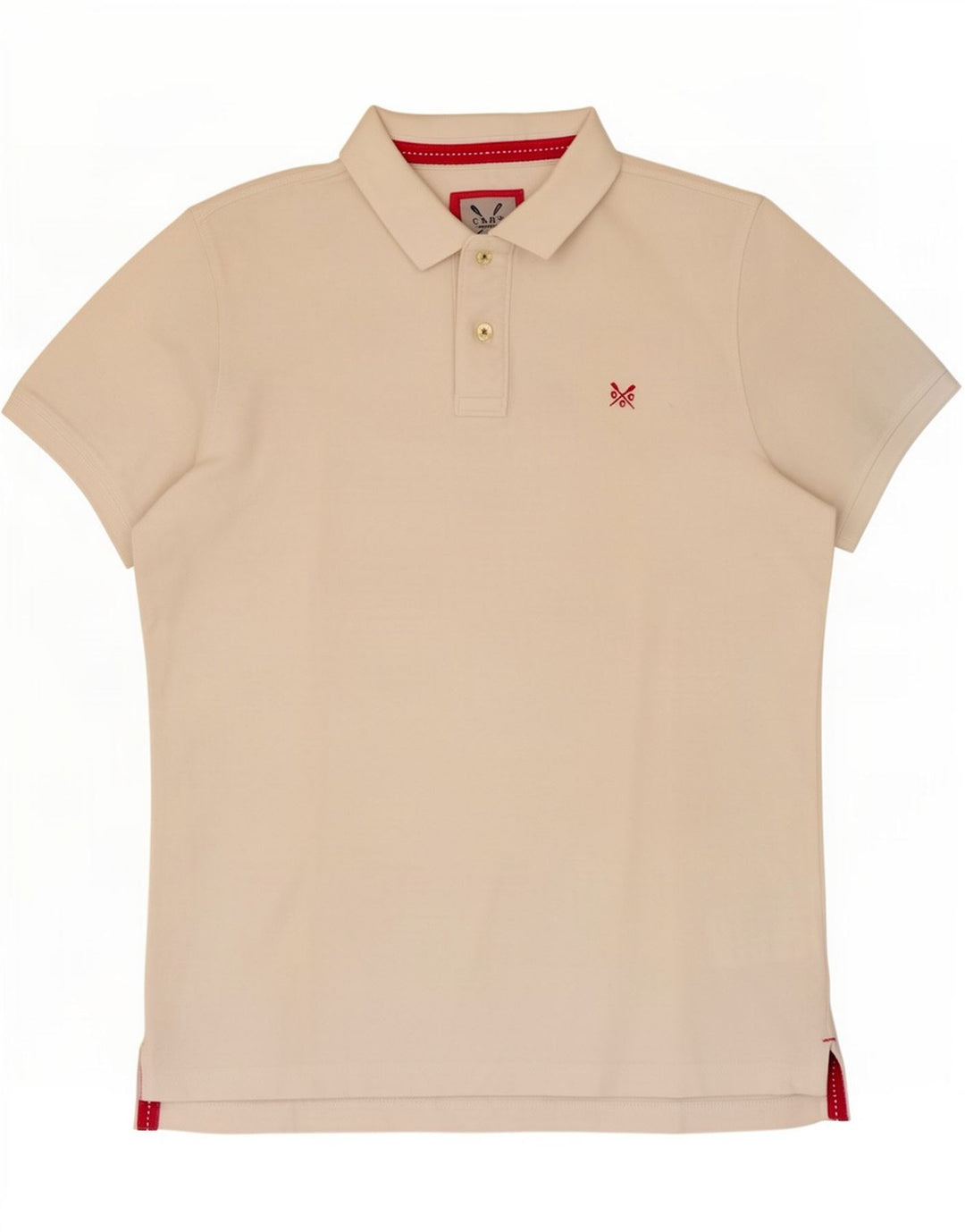 Besætningstøj Herre poloshirt Medium Off White Bomuld