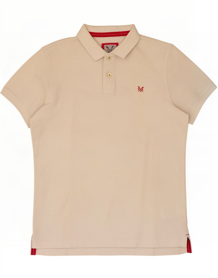Besætningstøj Herre poloshirt Medium Off White Bomuld