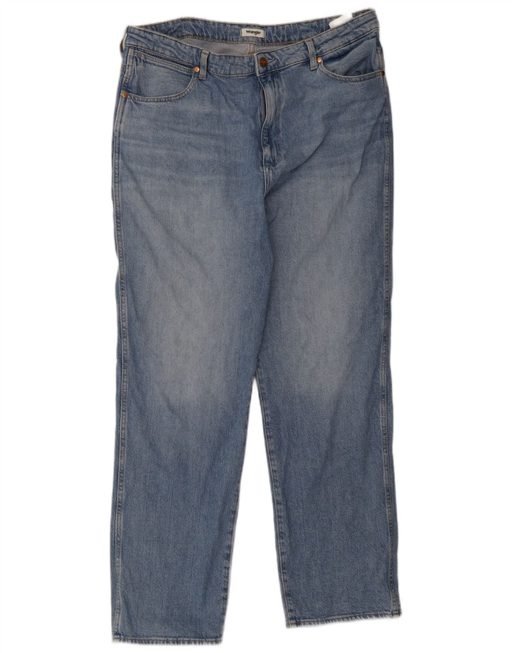 Wrangler Herre Mom Straight Jeans W36 L32 Blå Bomuld