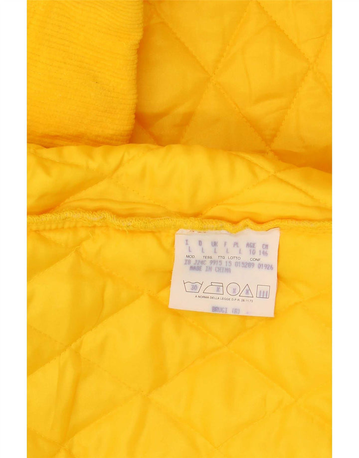 Brugi Herre Quiltet Jakke UK 40 Stor Gul Polyamid