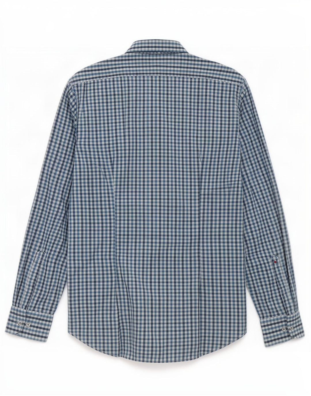 Tommy Hilfiger Skræddersyet herreskjorte str. 39 15 1/2 Medium Blue Gingham