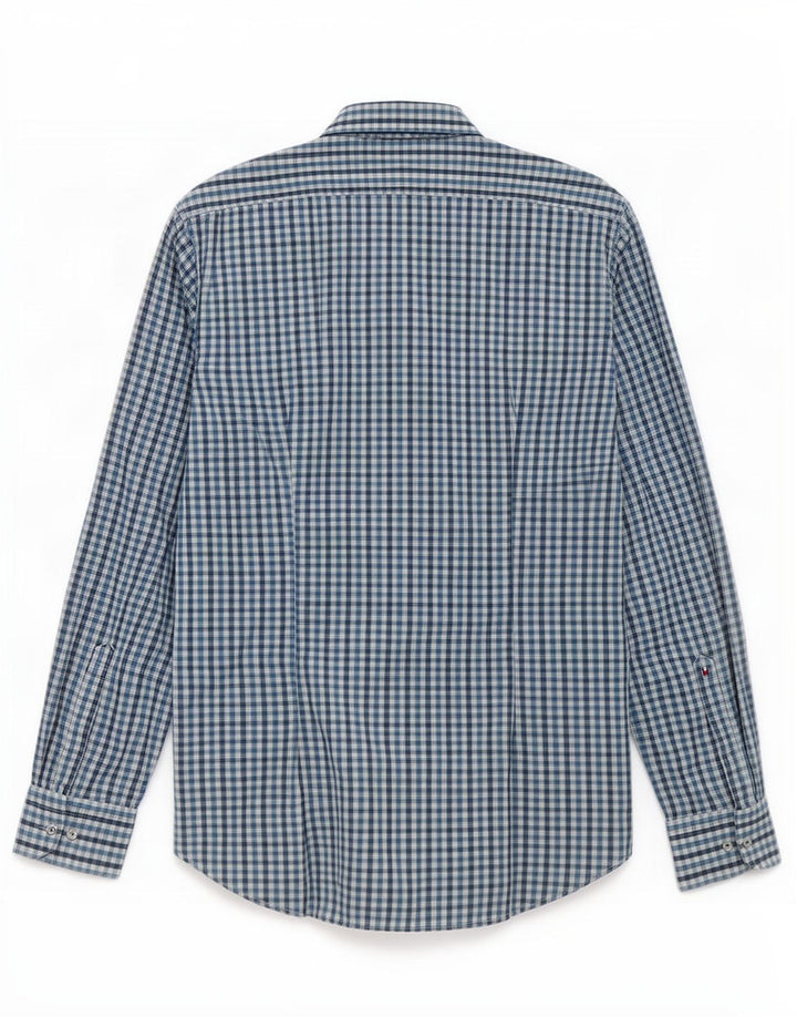 Tommy Hilfiger Skræddersyet herreskjorte str. 39 15 1/2 Medium Blue Gingham