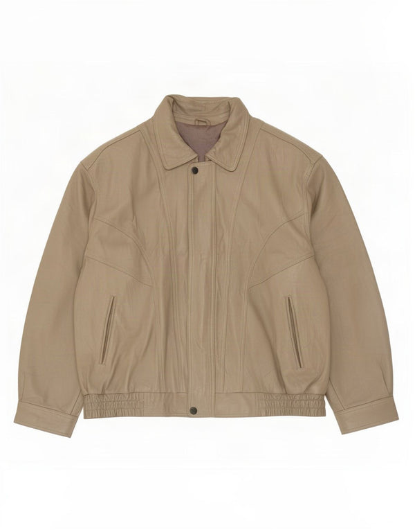 WESTBURY Mens By C&A Læderjakke UK 58 4XL Brun