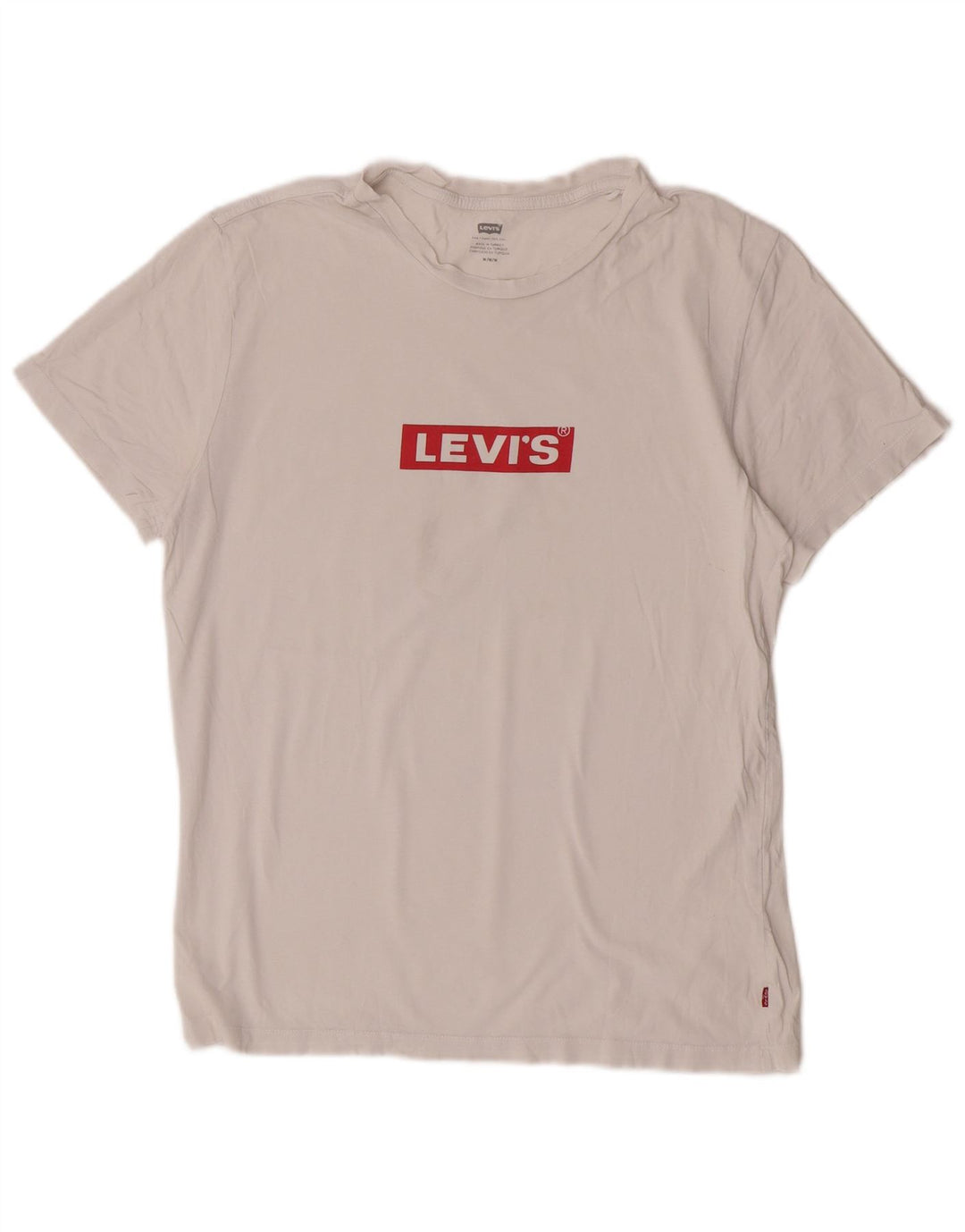Levi's Herre grafisk T-shirt Top Medium White