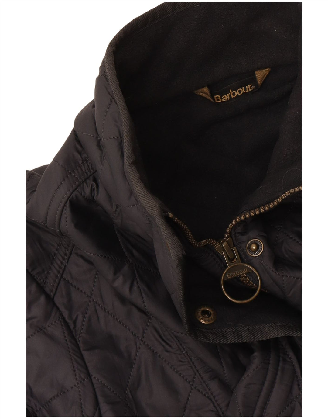 Barbour Quiltet jakke til kvinder UK 14 Large Sort