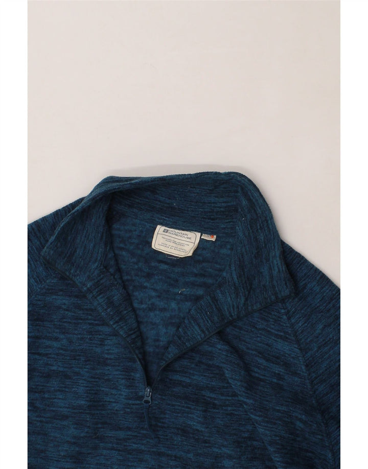 MOUNTAIN WAREHOUSE Mens Fleece Jumper Small Navy Blue Flecked Polyester Vintage Mountain Warehouse and Second-Hand Mountain Warehouse from Messina Hembry 