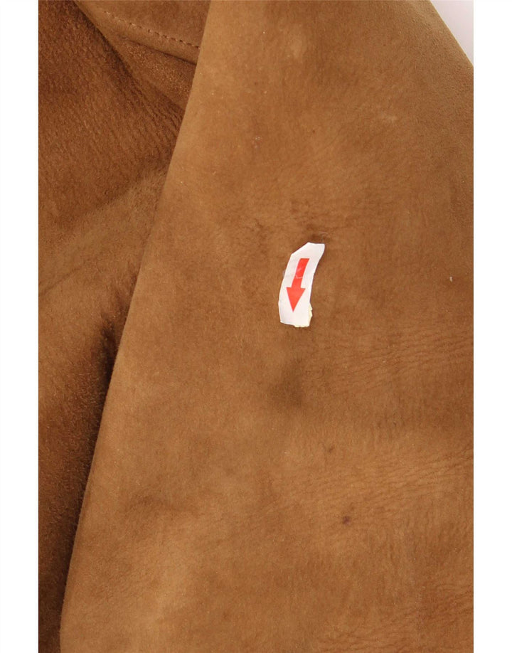 Vintage Herre Shearling Jacket UK 38 Medium Brown