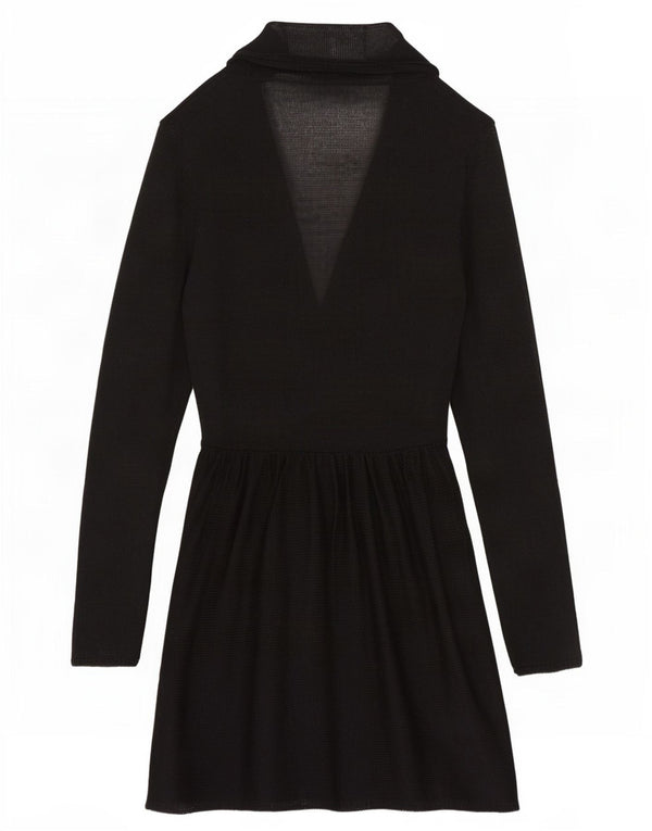 Marks & Spencer Dame Se Through Cardigan Sweater UK 14 Medium Black