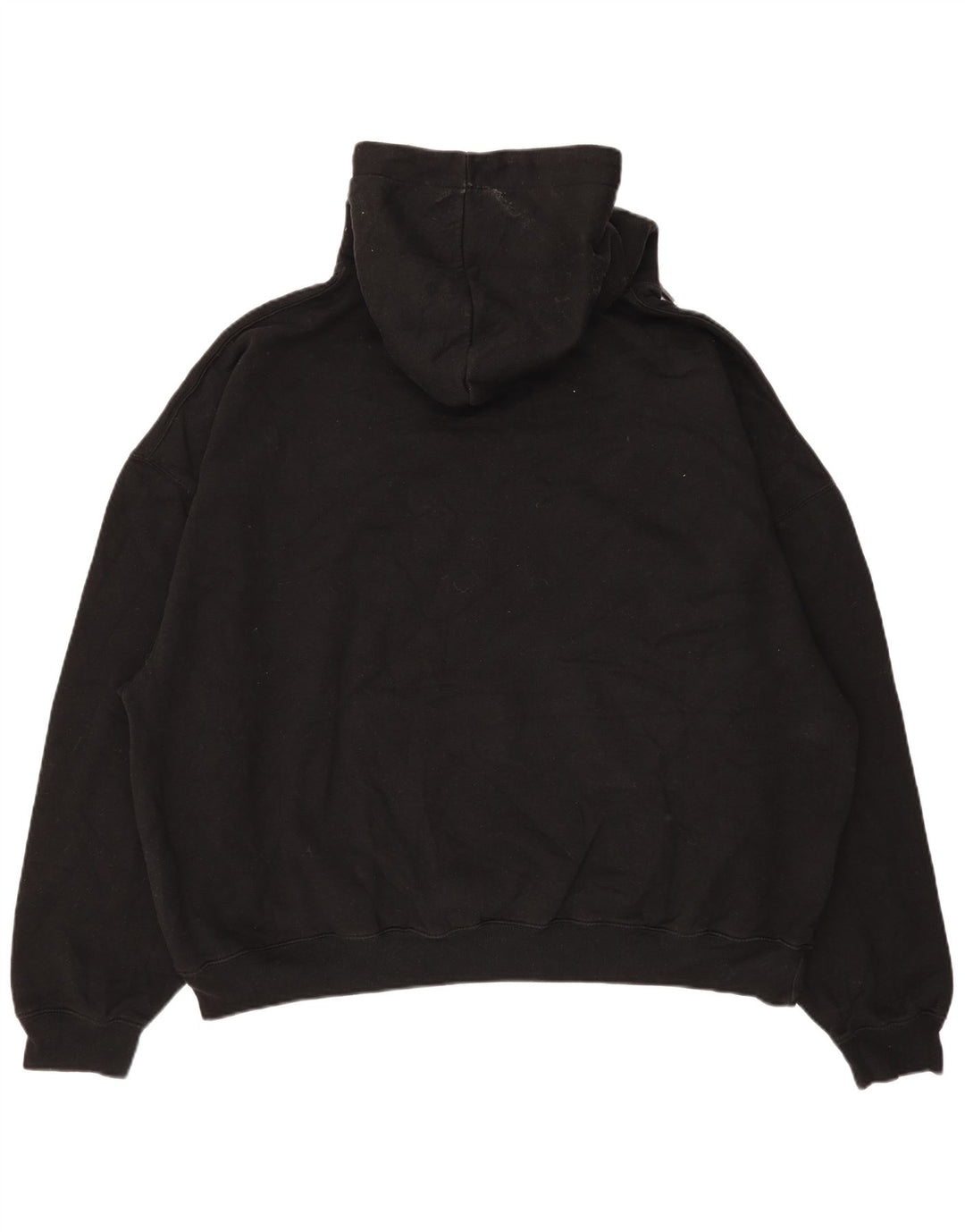 ZARA Oversized hættetrøje til kvinder UK 14 Medium Sort bomuld