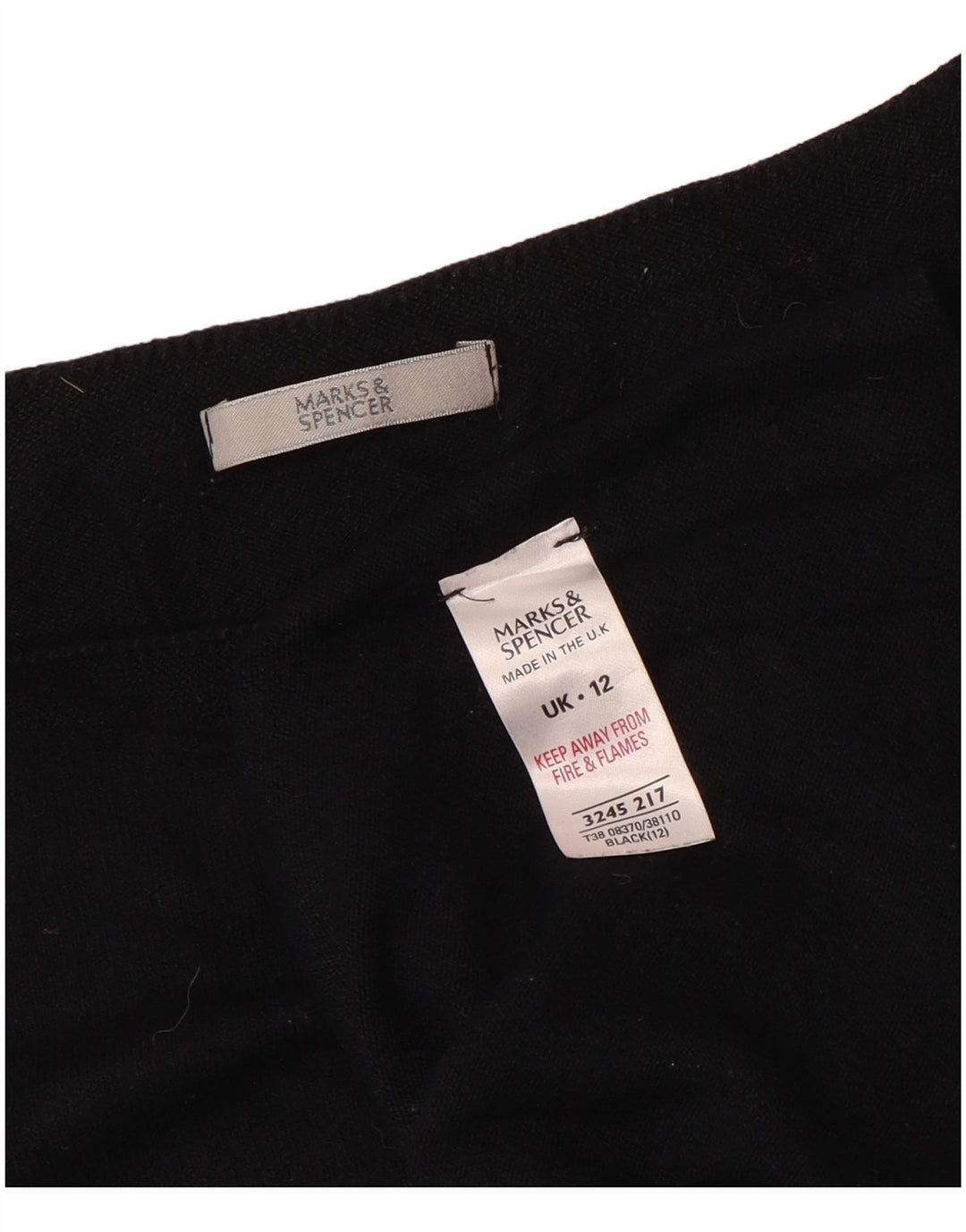 Marks & Spencer Damebluse Top UK 12 Medium Sort Viscose
