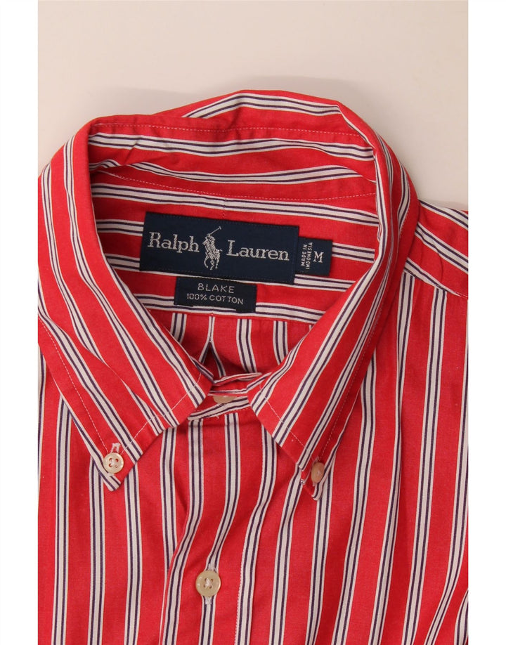 Ralph Lauren Blake-skjorte til mænd, mellemrød stribet bomuld