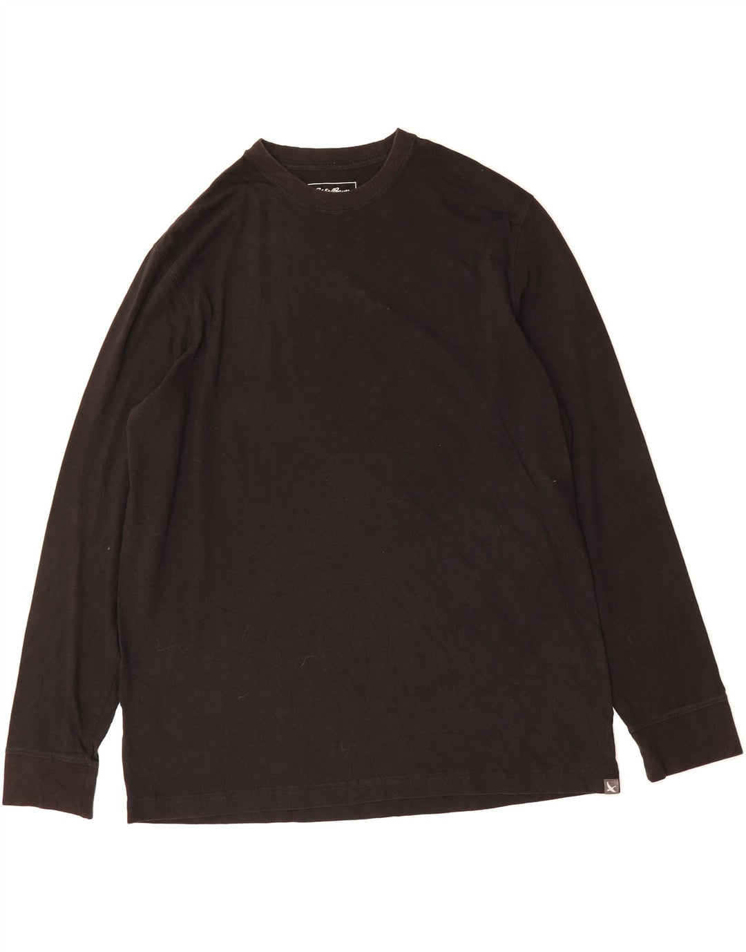 EDDIE BAUER Mens Top Long Sleeve XL Black Cotton Vintage Eddie Bauer and Second-Hand Eddie Bauer from Messina Hembry 