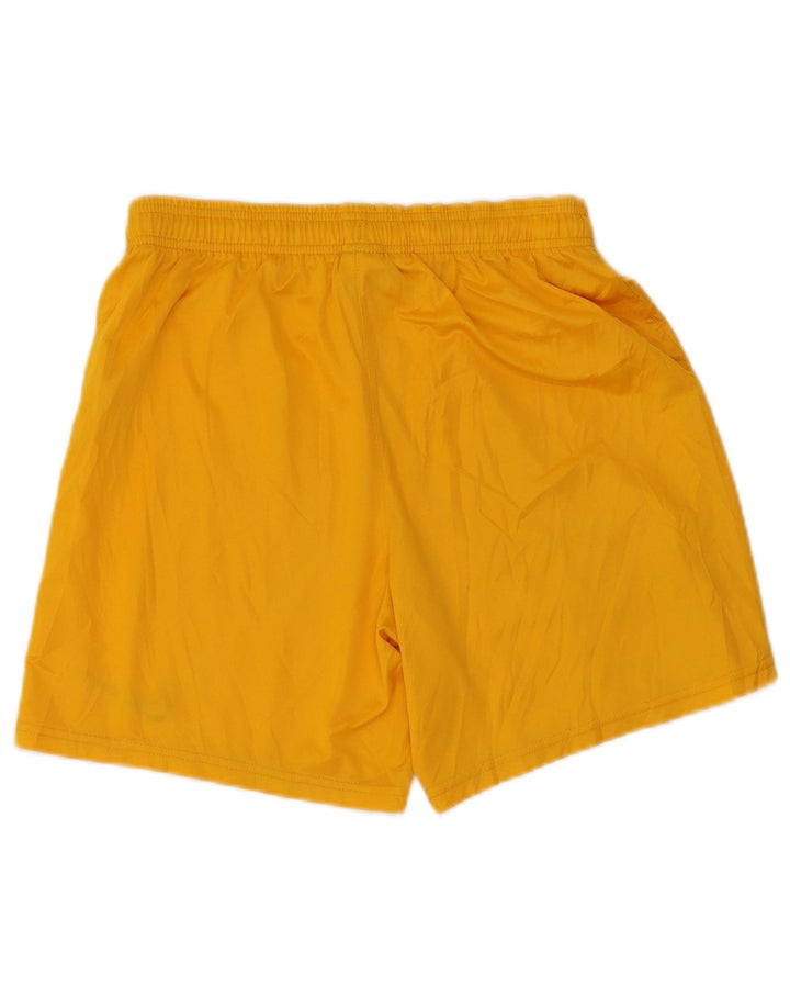 NIKE Mens Dri Fit Graphic Sport Shorts Small Yellow Polyester