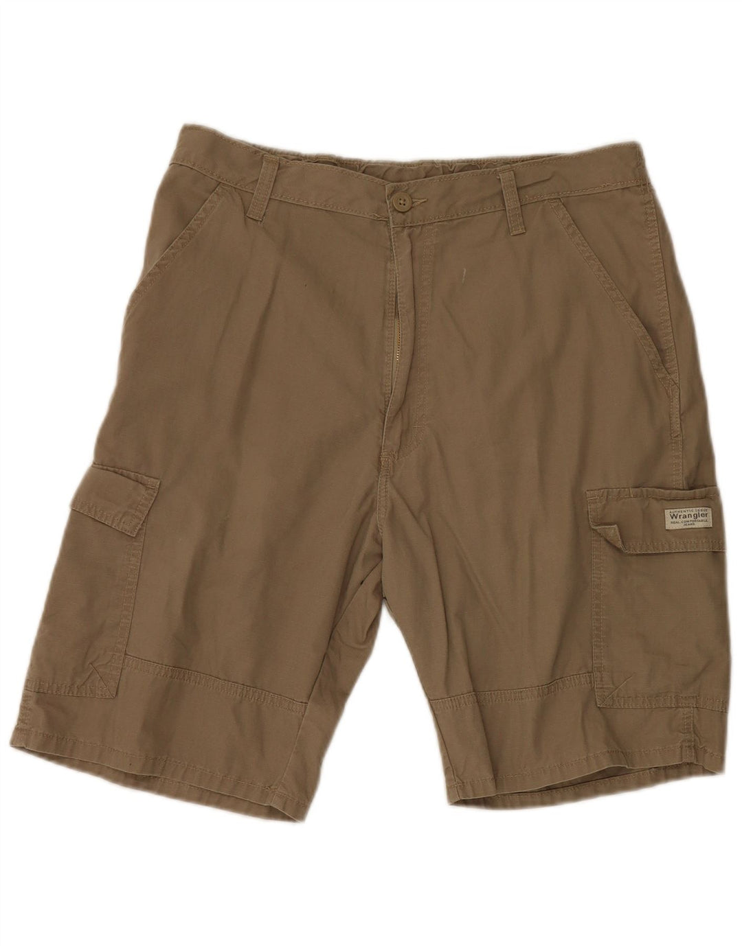 Wrangler Herre Cargo Shorts W32 Medium Brun Bomuld