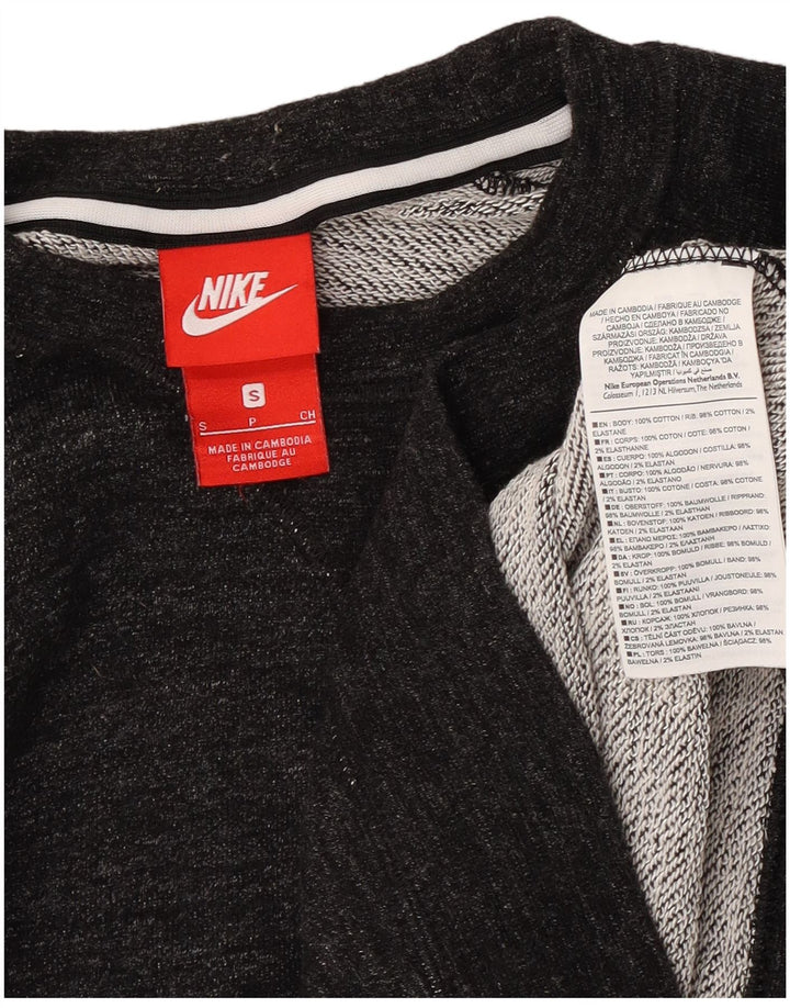 Nike Sweatshirt til mænd, lille grå flækket bomuld