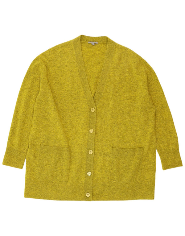 COS Womens Longline Oversized Cardigan Sweater UK 14 Medium Green Flecked