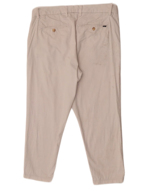 Polo Ralph Lauren Dame Capri Bukser US 10 Large W32 L23 Hvid Bomuld